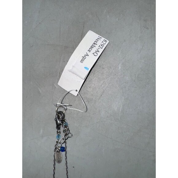 Dragonfly Pendant Necklace With Iridescent Beads On Silver Chain Firefly Jewelry - Picture 7 of 14